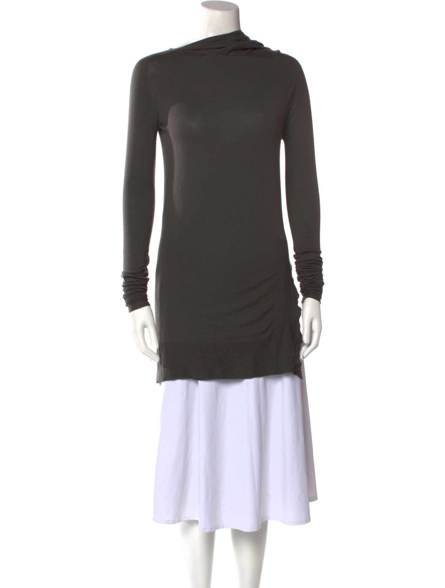 Rick Owens Cashmere Bateau Neckline Sweater