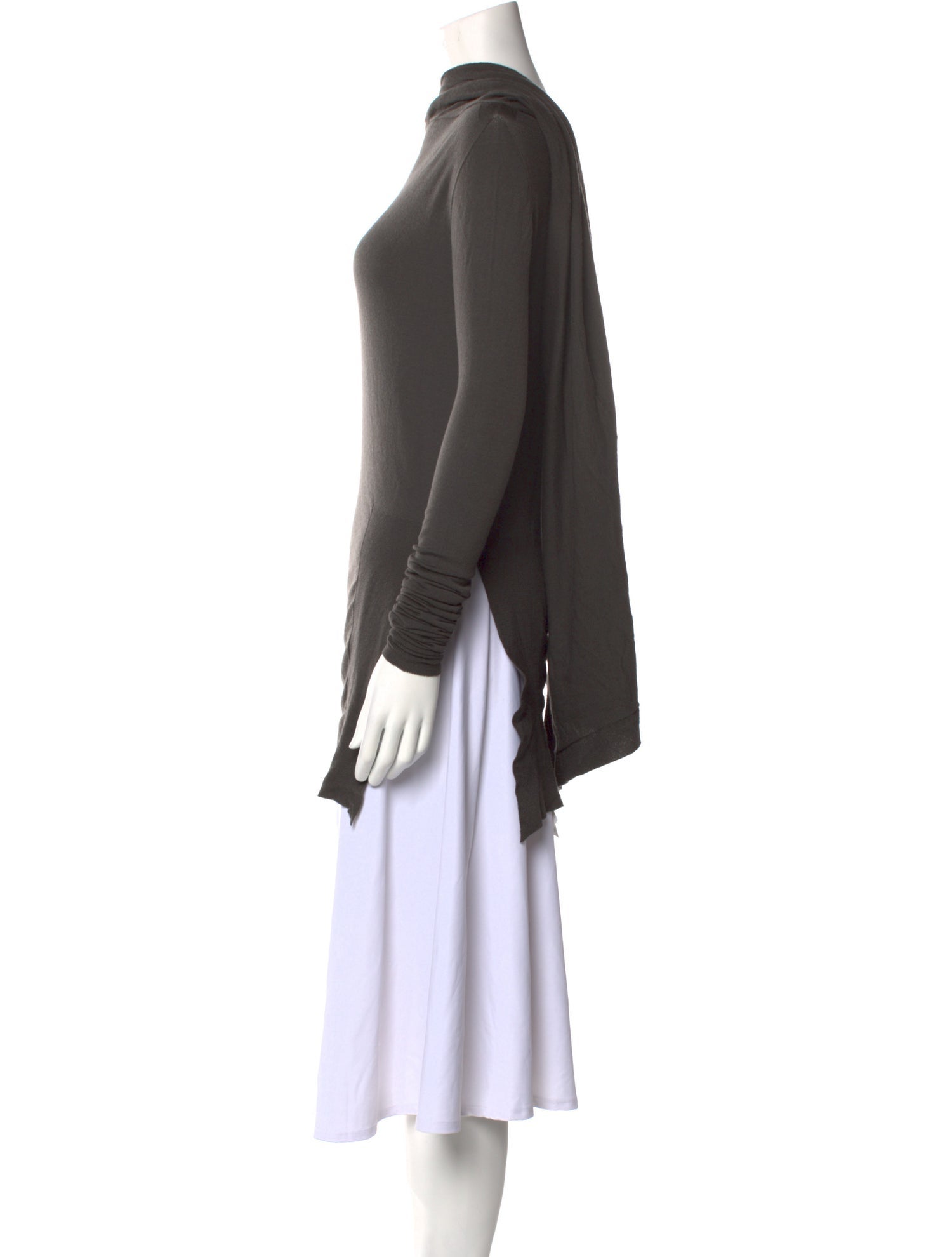 Rick Owens Cashmere Bateau Neckline Sweater