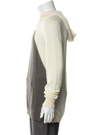 Rick Owens Virgin Wool Colorblock Pattern Pullover