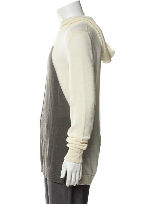 Rick Owens Virgin Wool Colorblock Pattern Pullover