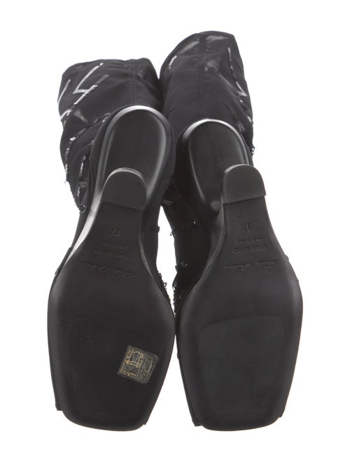 Rick Owens Sequin Embellishments Lace-Up Boots