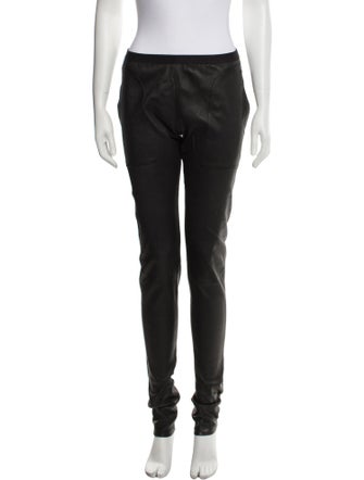 Rick Owens Leather Skinny Leg Pants