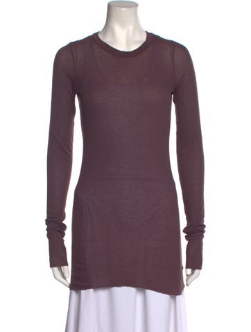 Rick Owens Tops Crew Neck Long Sleeve Tunic Us8, It44 | M