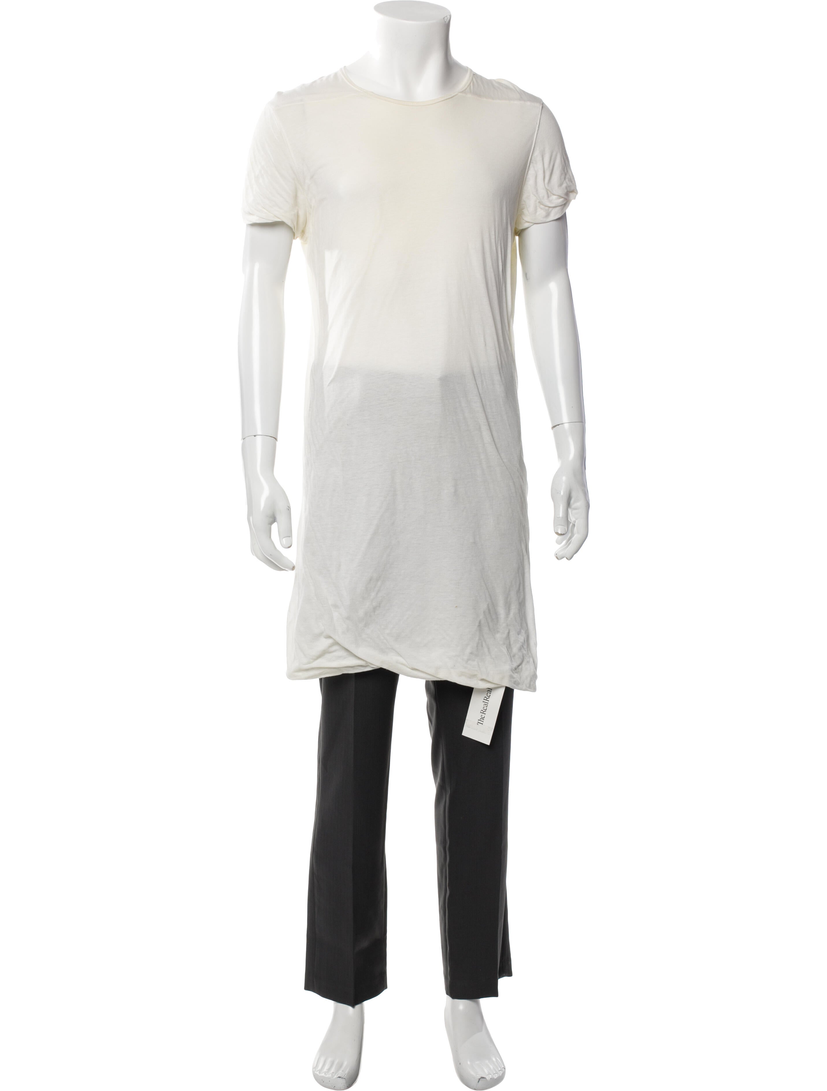 Rick Owens Scoop Neck Short Sleeve T-Shirt