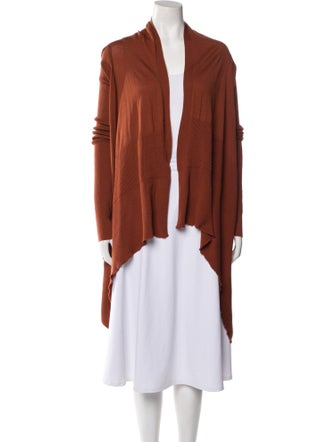 Rick Owens Virgin Wool Open Front Sweater