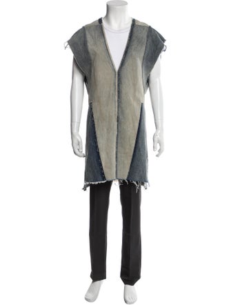 Rick Owens Colorblock Pattern Overcoat