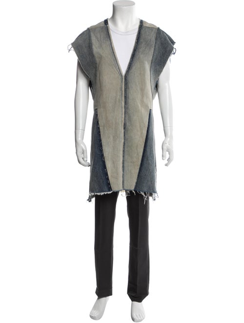 Rick Owens Colorblock Pattern Overcoat