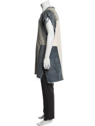 Rick Owens Colorblock Pattern Overcoat