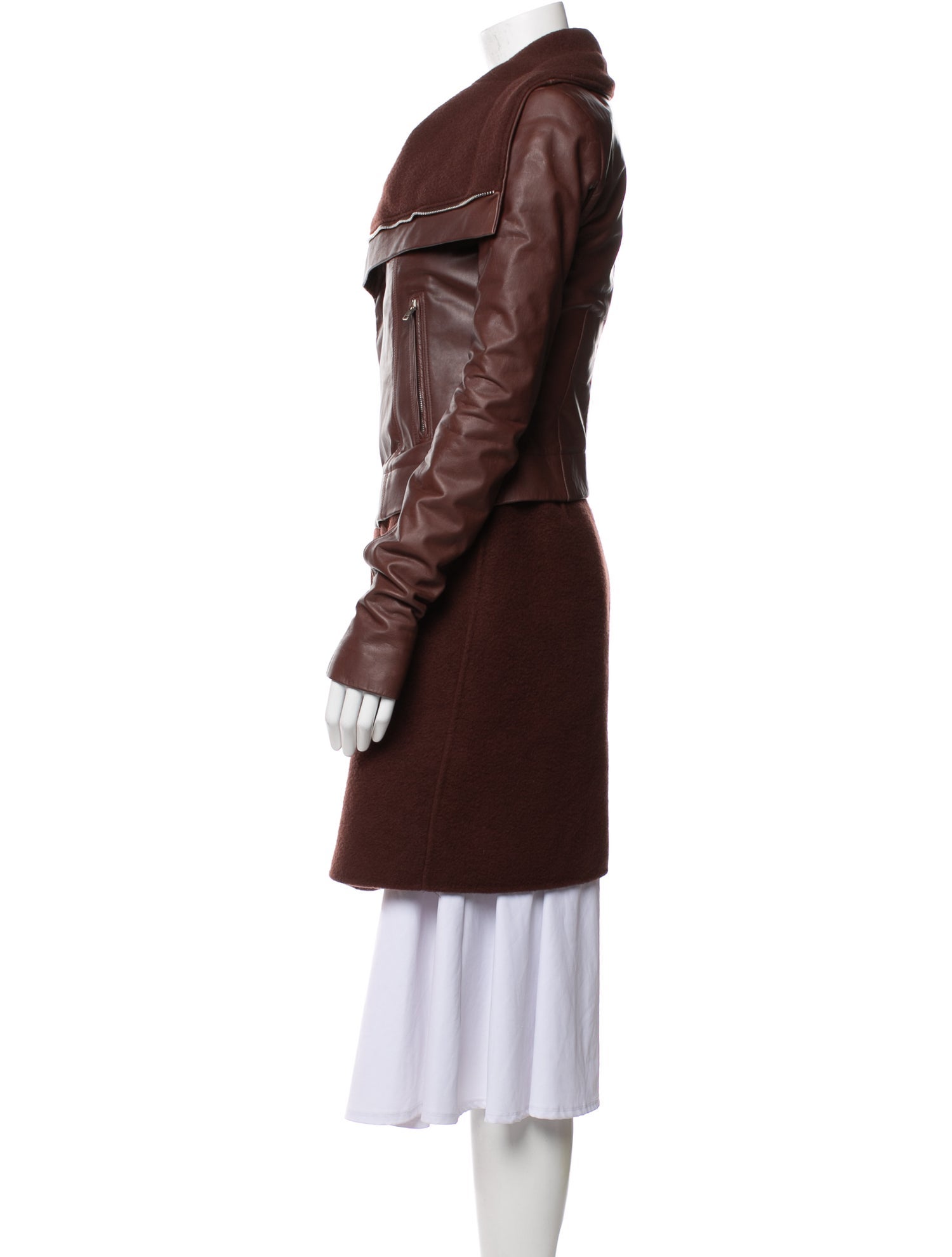 Rick Owens Calf Leather Coat