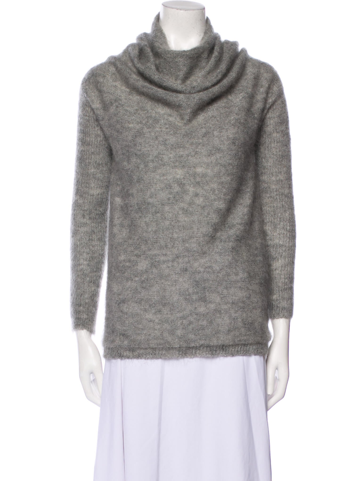 Rick Owens Mohair Cowl Neck Sweater