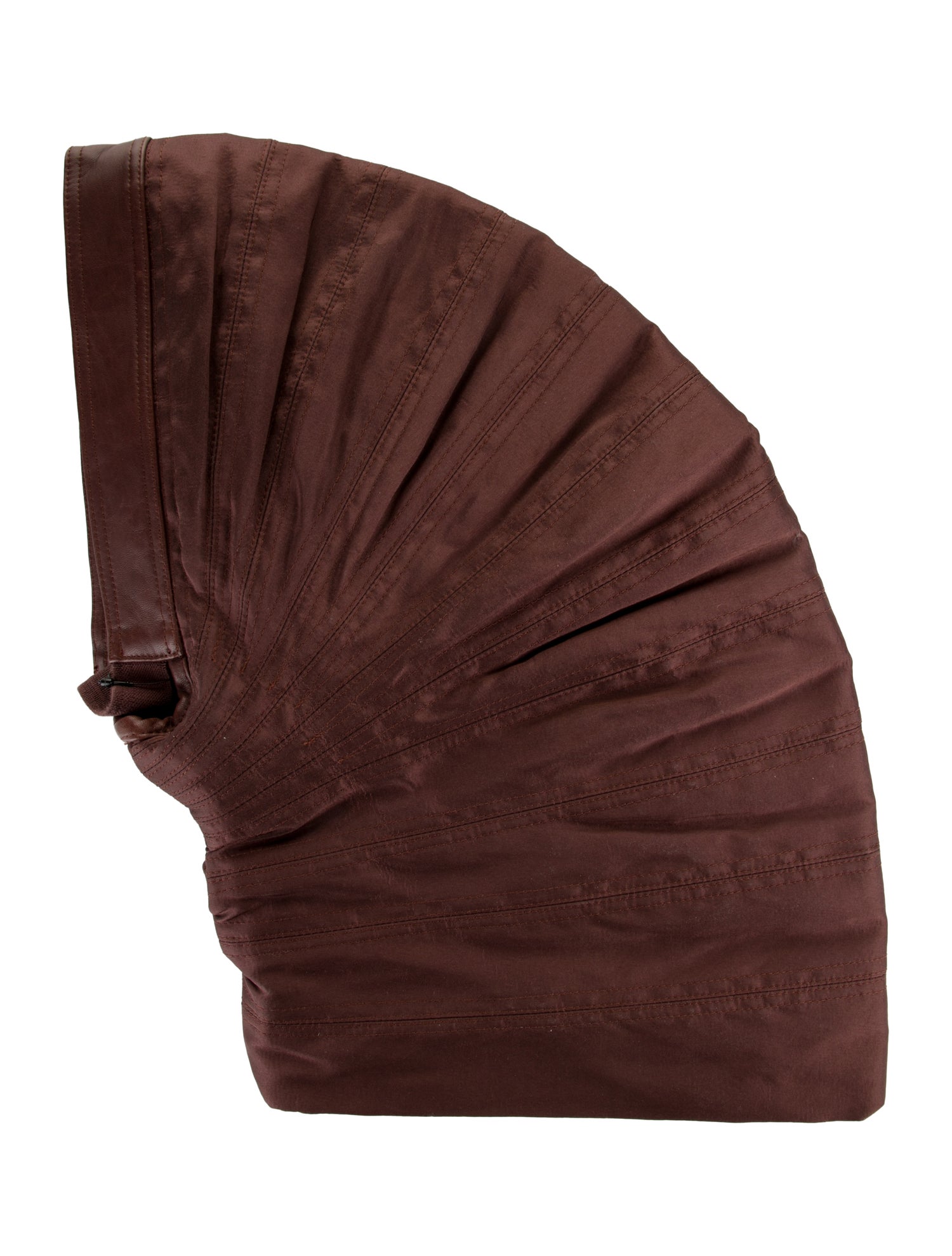 Rick Owens Silk Leather Trimmed Balaclava w/ Tags