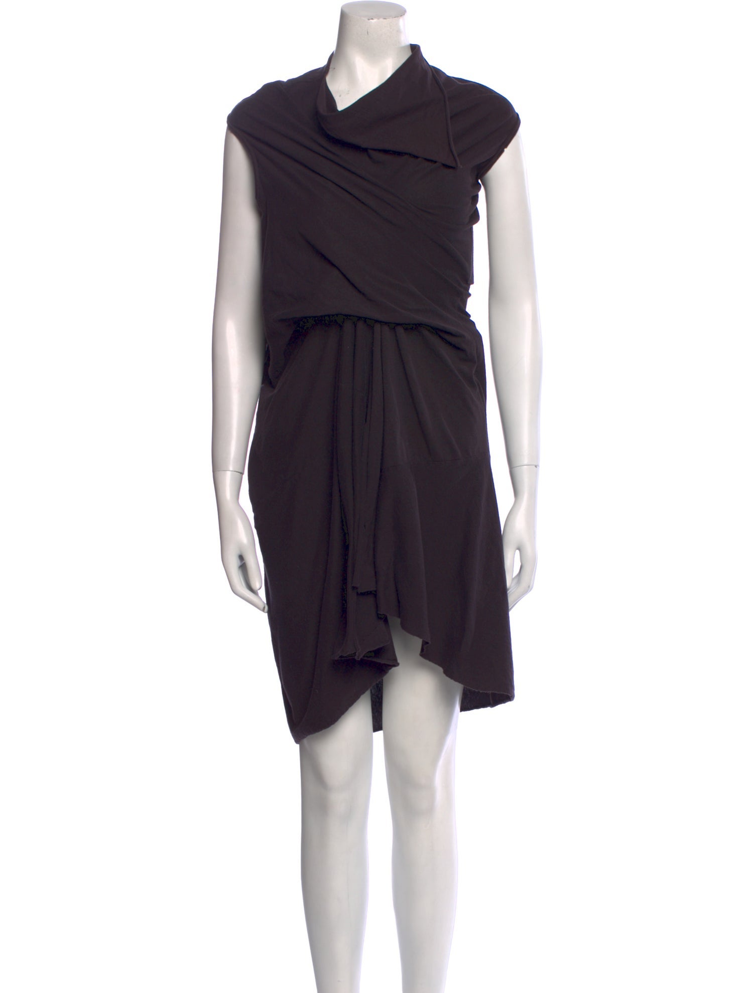 Rick Owens Drkshdw Cowl Neck Mini Dress