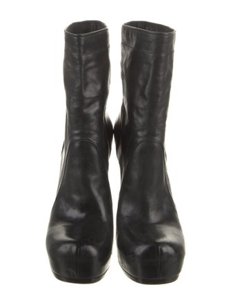 Rick Owens Leather Boots
