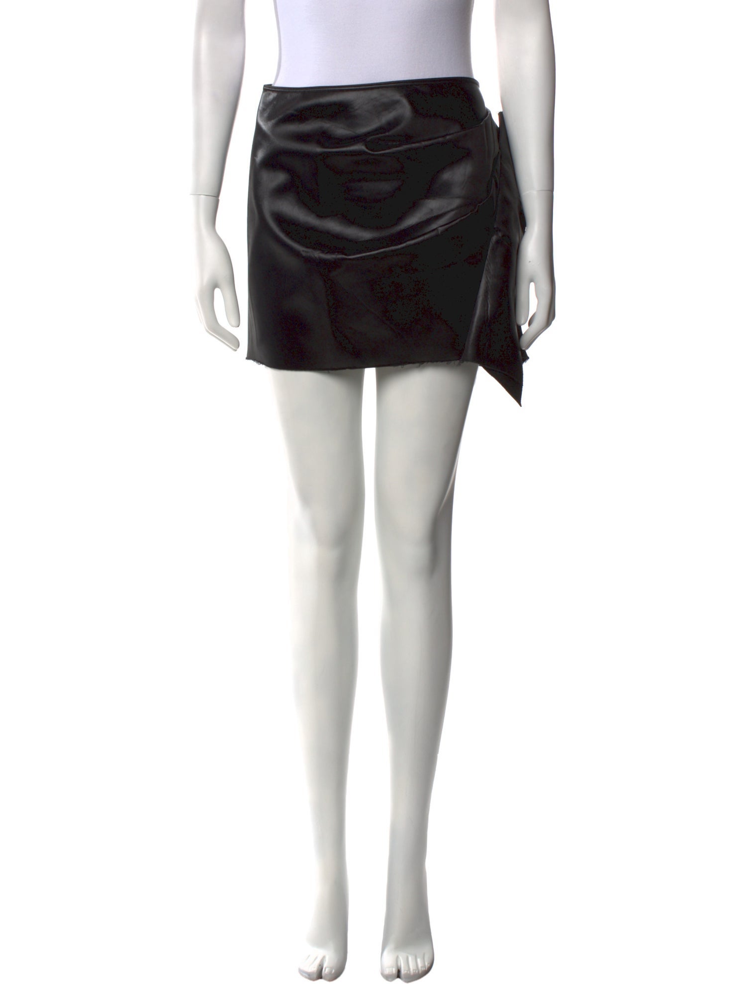 Rick Owens Leather Mini Skirt