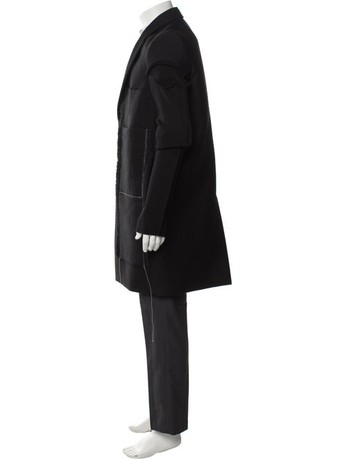 Rick Owens 2017 'Glitter' Weakling Peacoat Overcoat