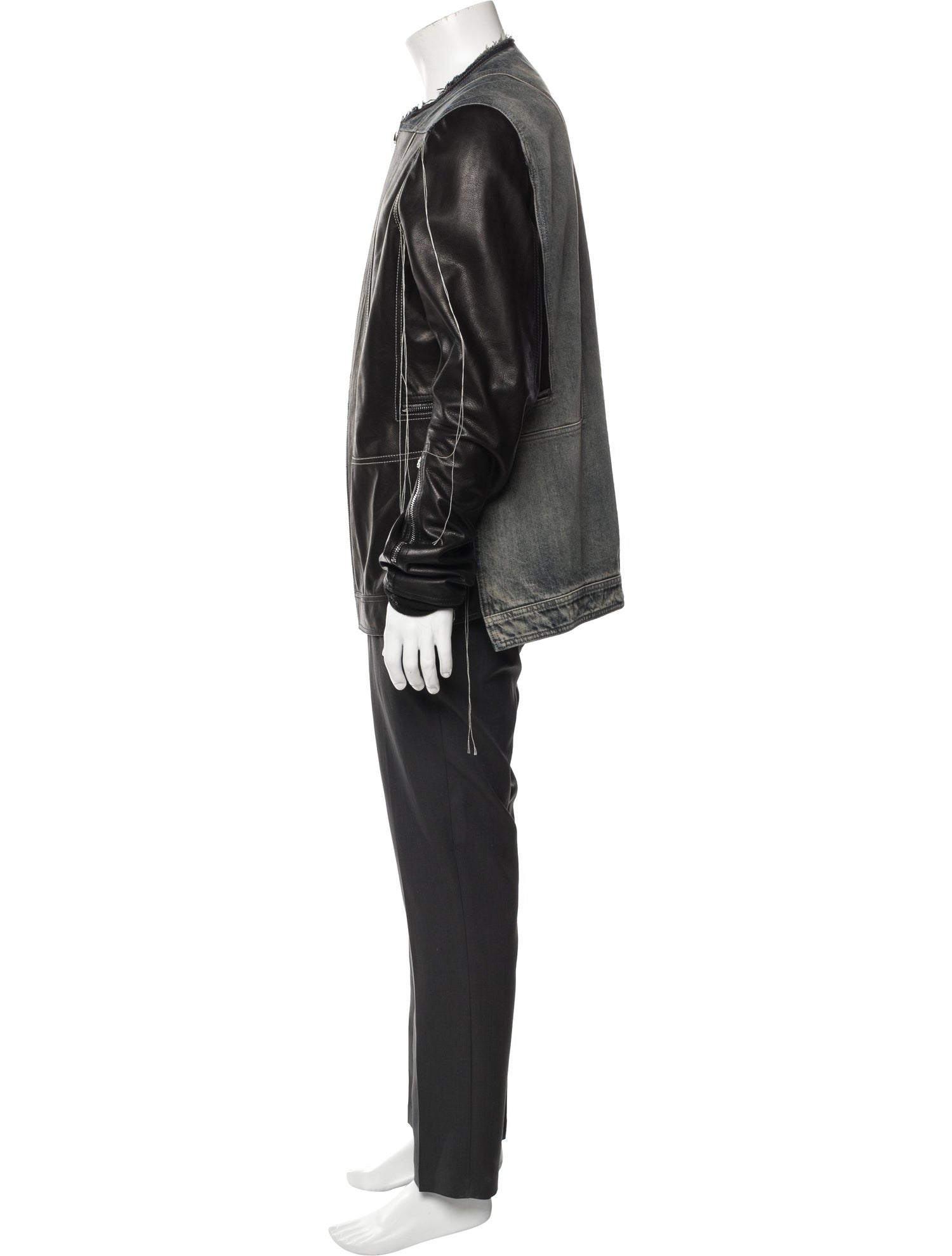 Rick Owens Calf Leather Moto Jacket