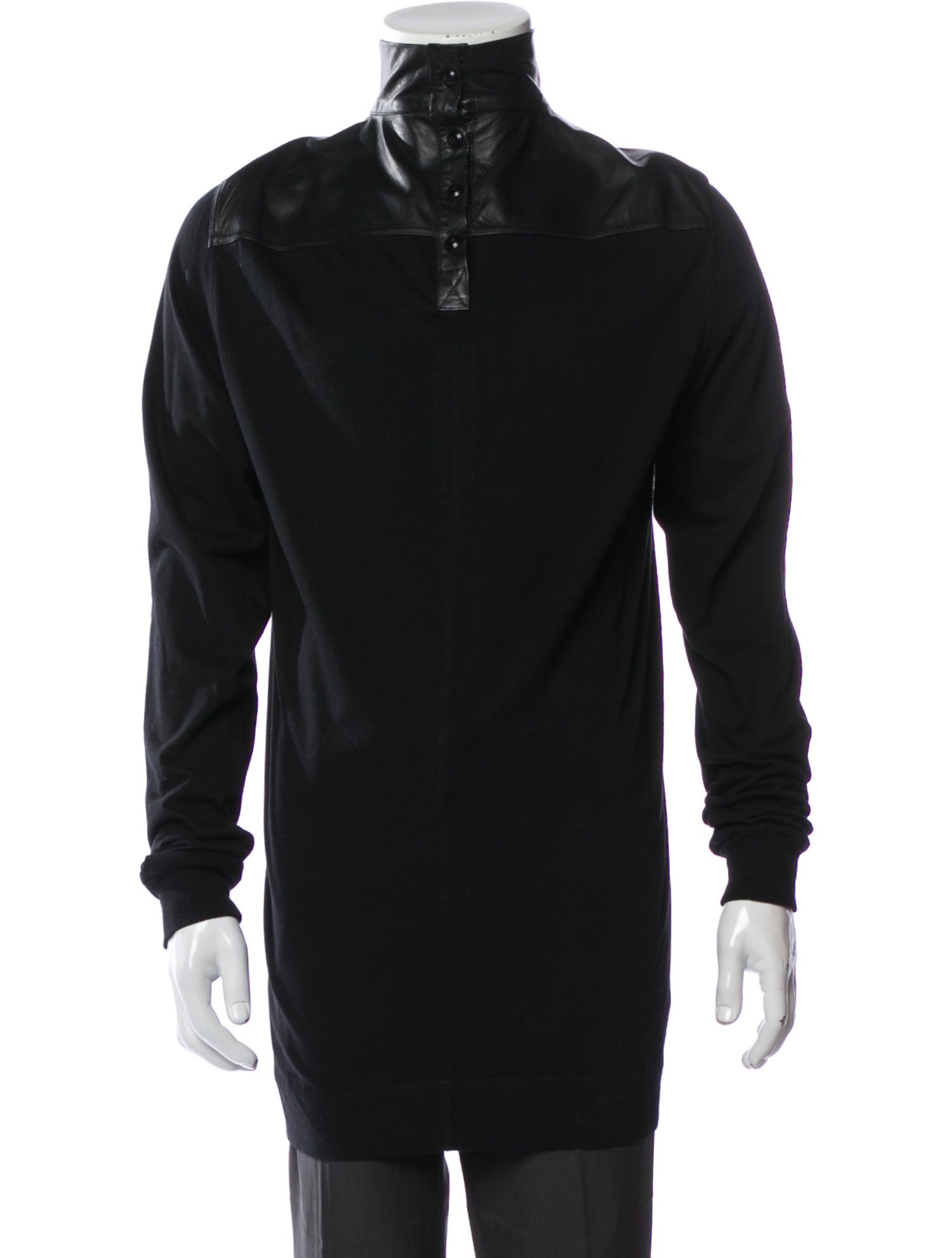 Rick Owens 2015 Lamb Leather Henley