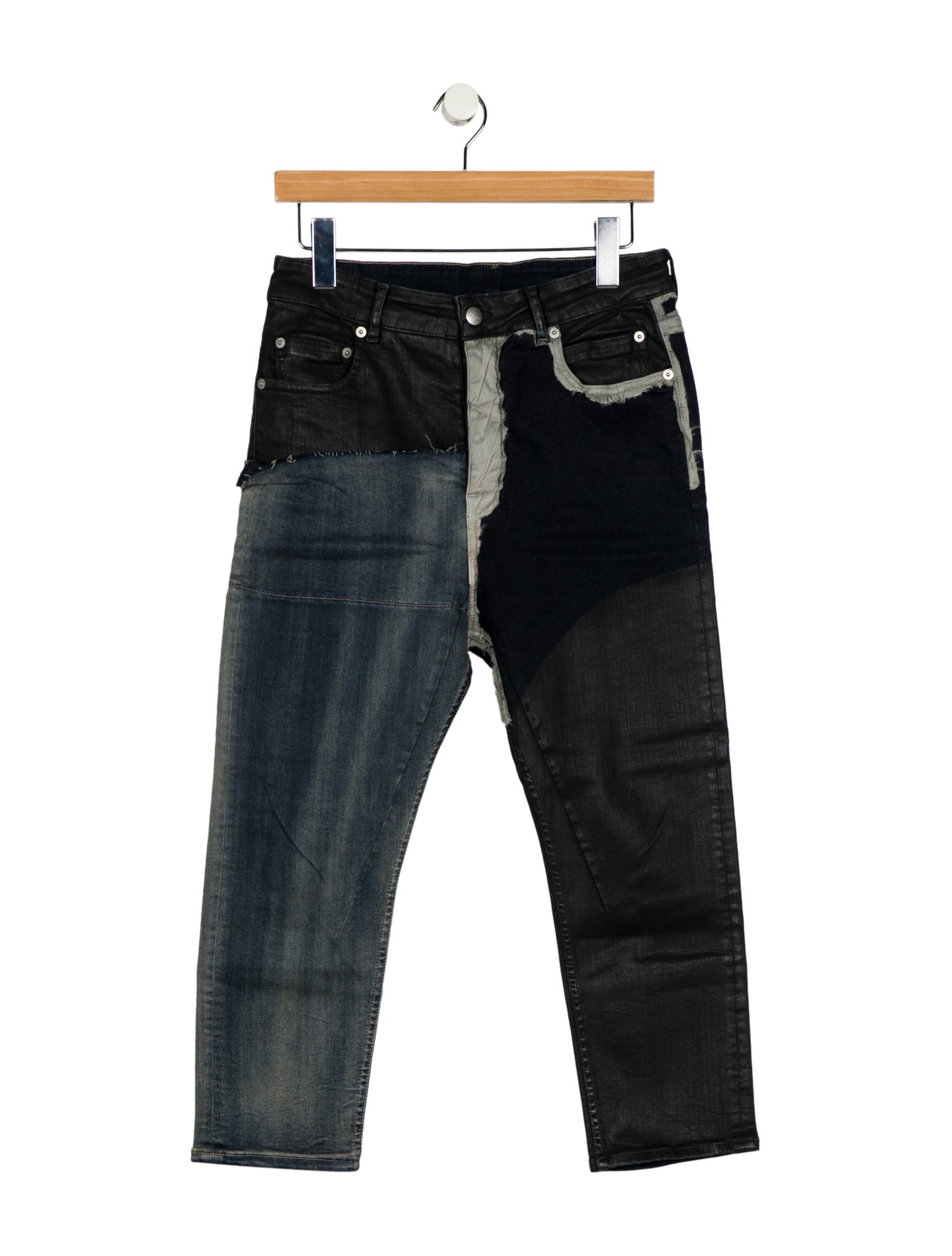 Rick Owens High-Rise Straight Leg Jeans