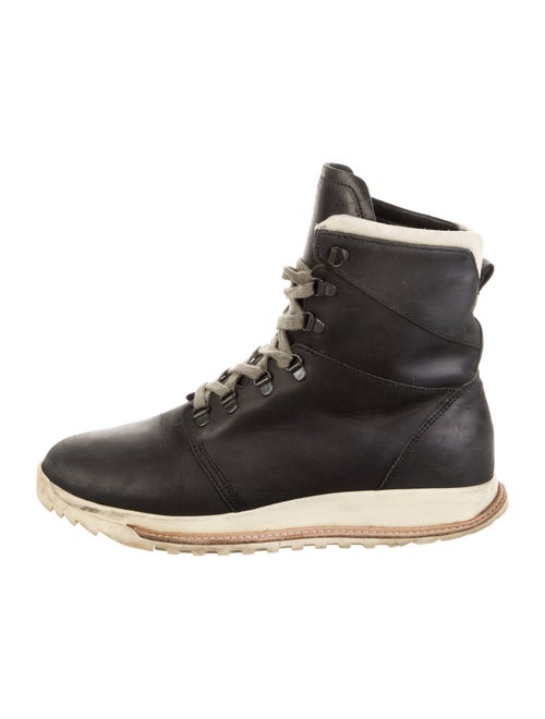 Rick Owens Leather Lace-Up Boots
