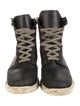 Rick Owens Leather Lace-Up Boots