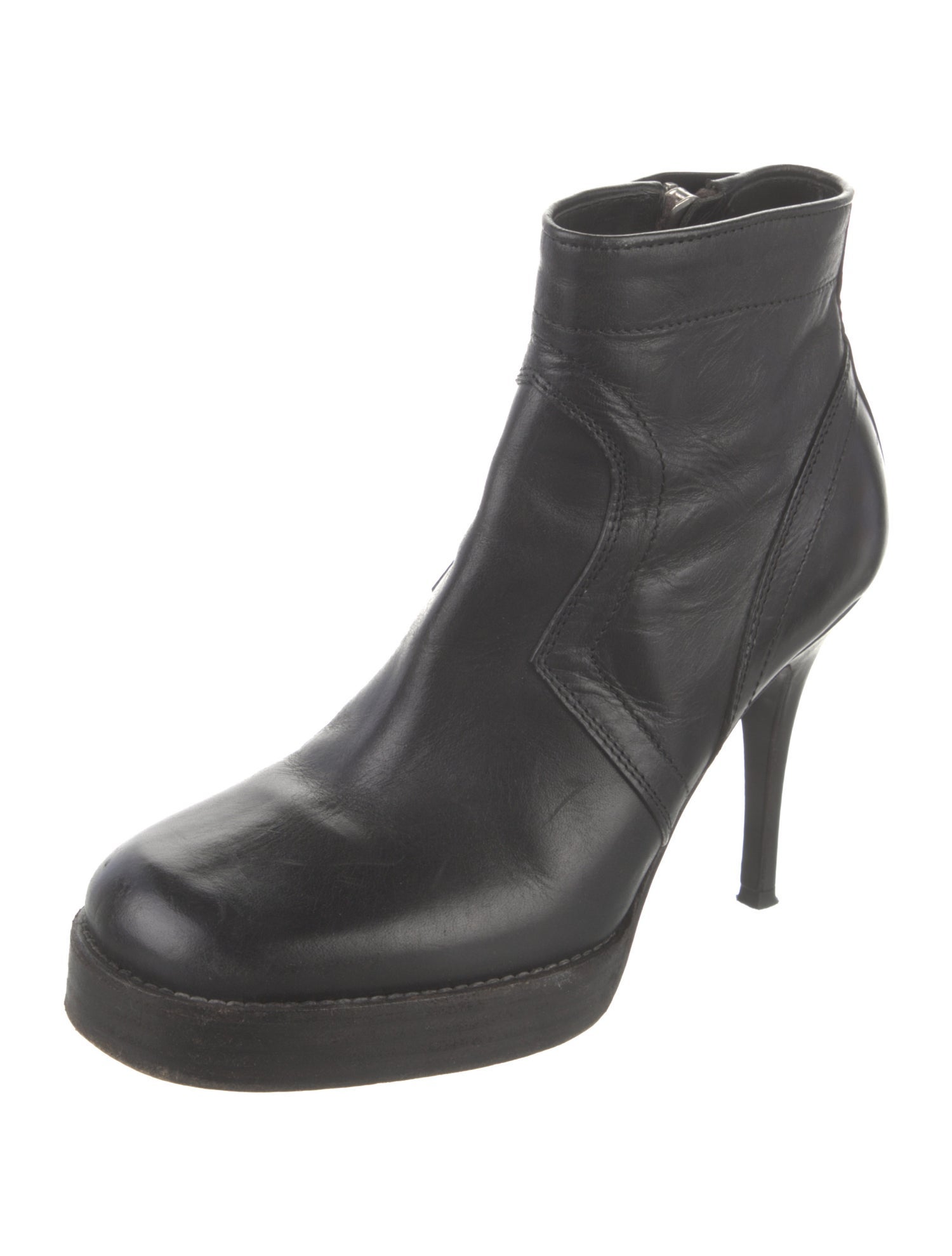 Rick Owens Leather Boots