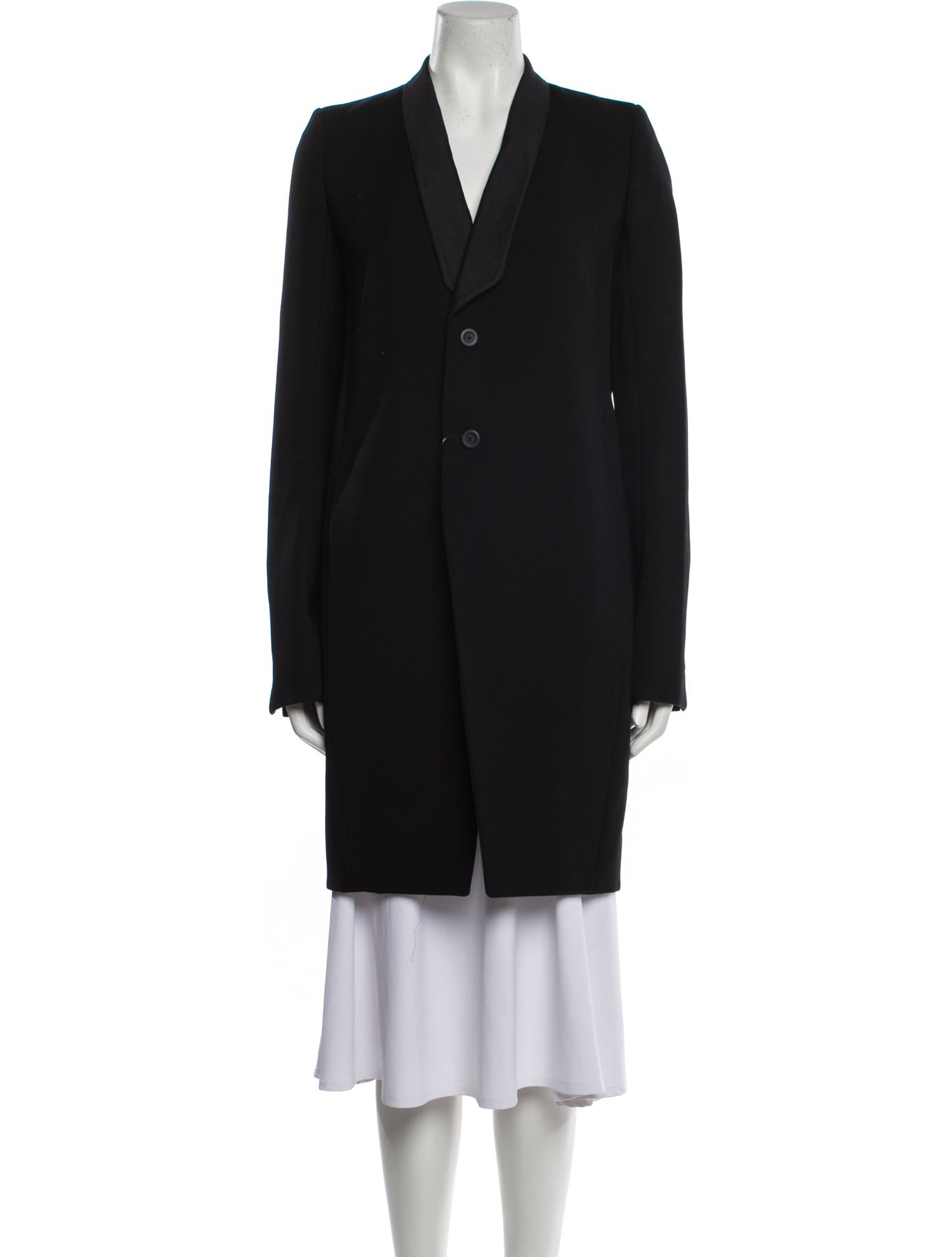 Rick Owens Wool Peacoat