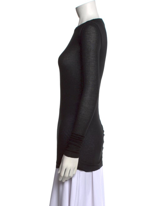 Rick Owens Crew Neck Long Sleeve T-Shirt