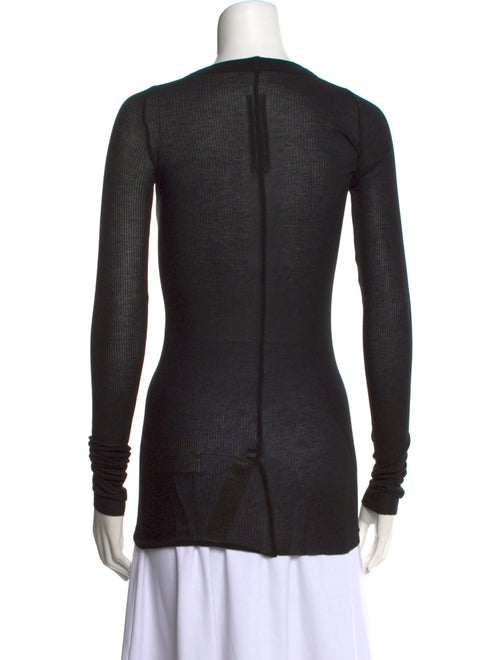 Rick Owens Crew Neck Long Sleeve T-Shirt