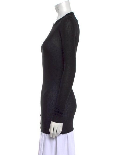 Rick Owens Crew Neck Long Sleeve Top