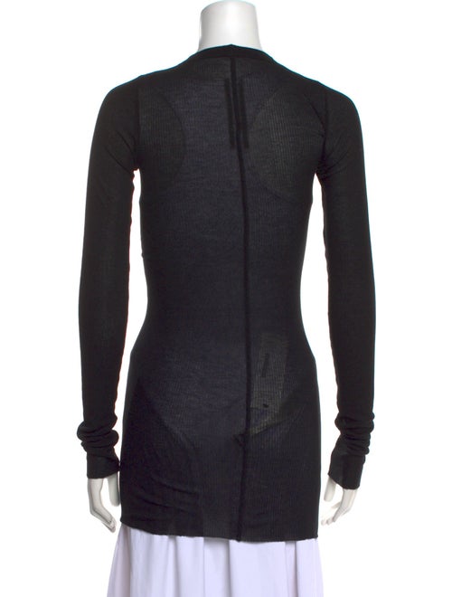 Rick Owens Crew Neck Long Sleeve Top