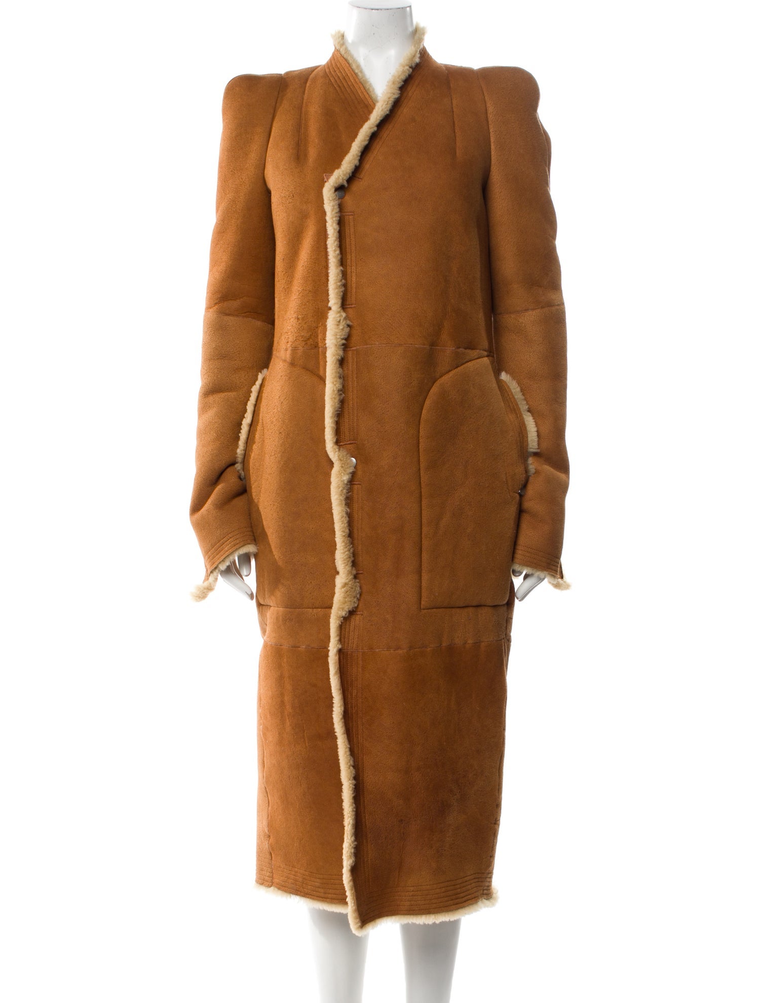 Rick Owens 2019 'Larry' Nappa Zionic Coat Fur Coat