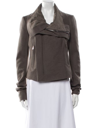 Rick Owens Virgin Wool Biker Jacket