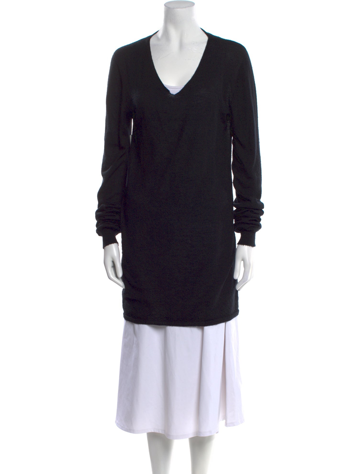 Rick Owens Virgin Wool V-Neck Sweater