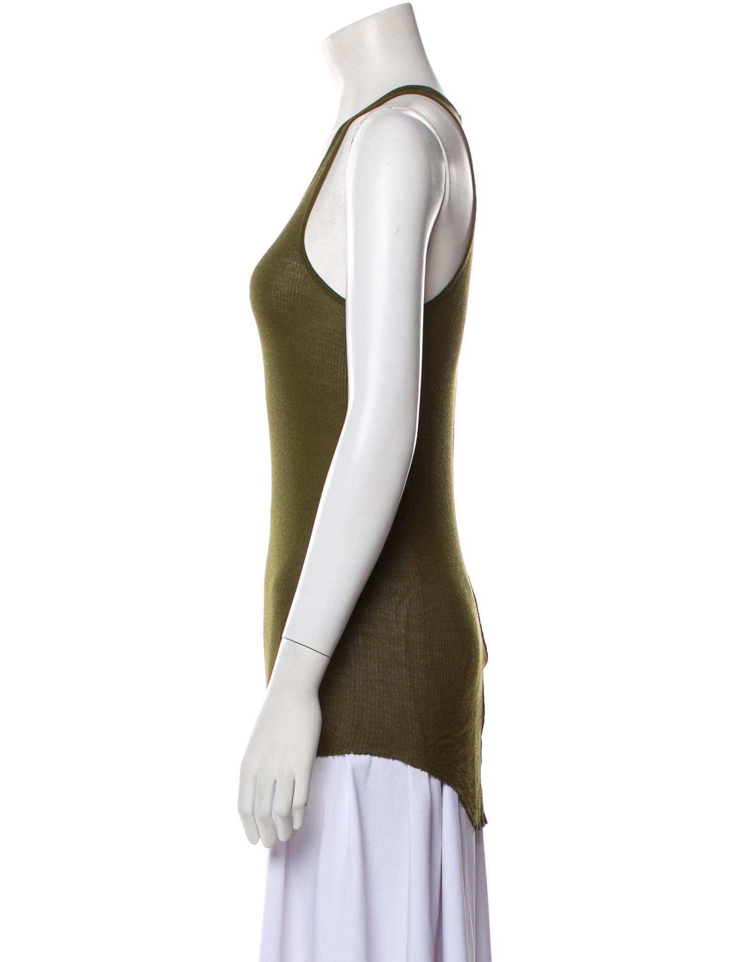 Rick Owens Scoop Neck Sleeveless Top