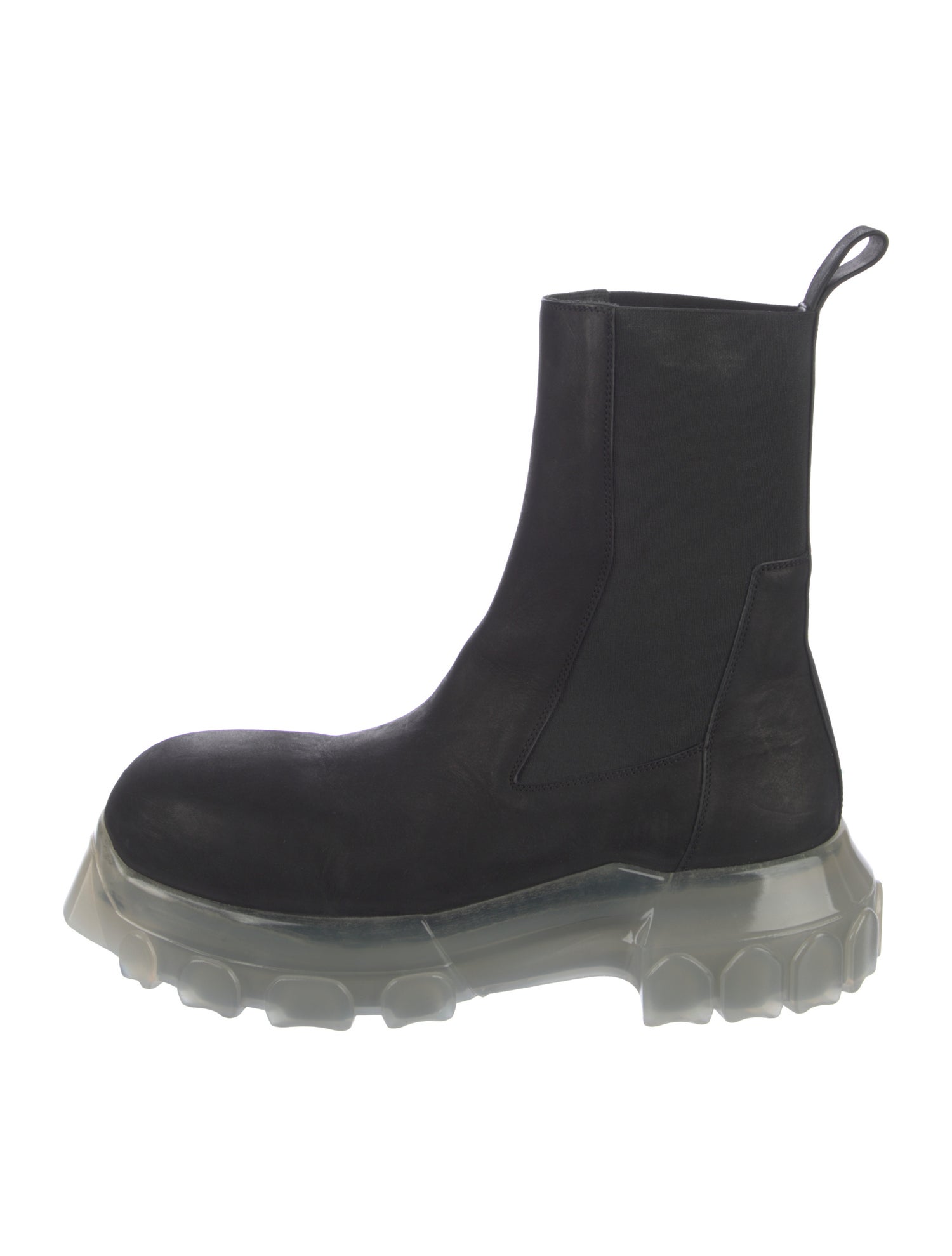 Rick Owens Leather Rain Boots