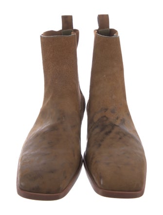 Rick Owens Suede Chelsea Boots