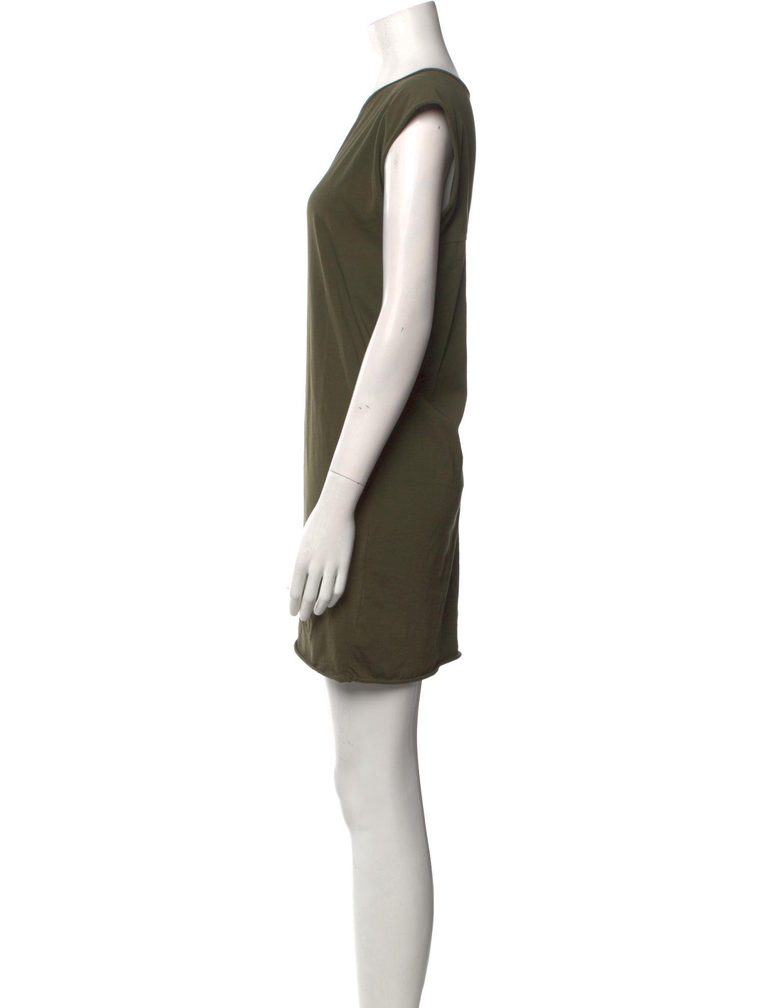 Rick Owens Crew Neck Mini Dress