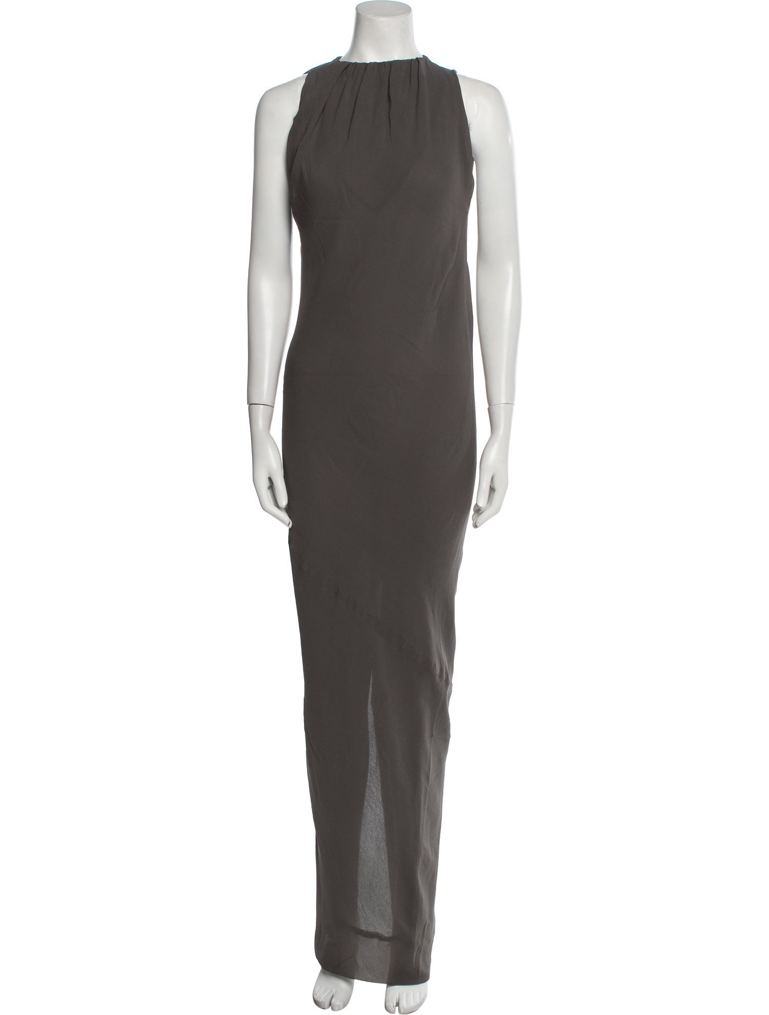 Rick Owens Crew Neck Long Dress