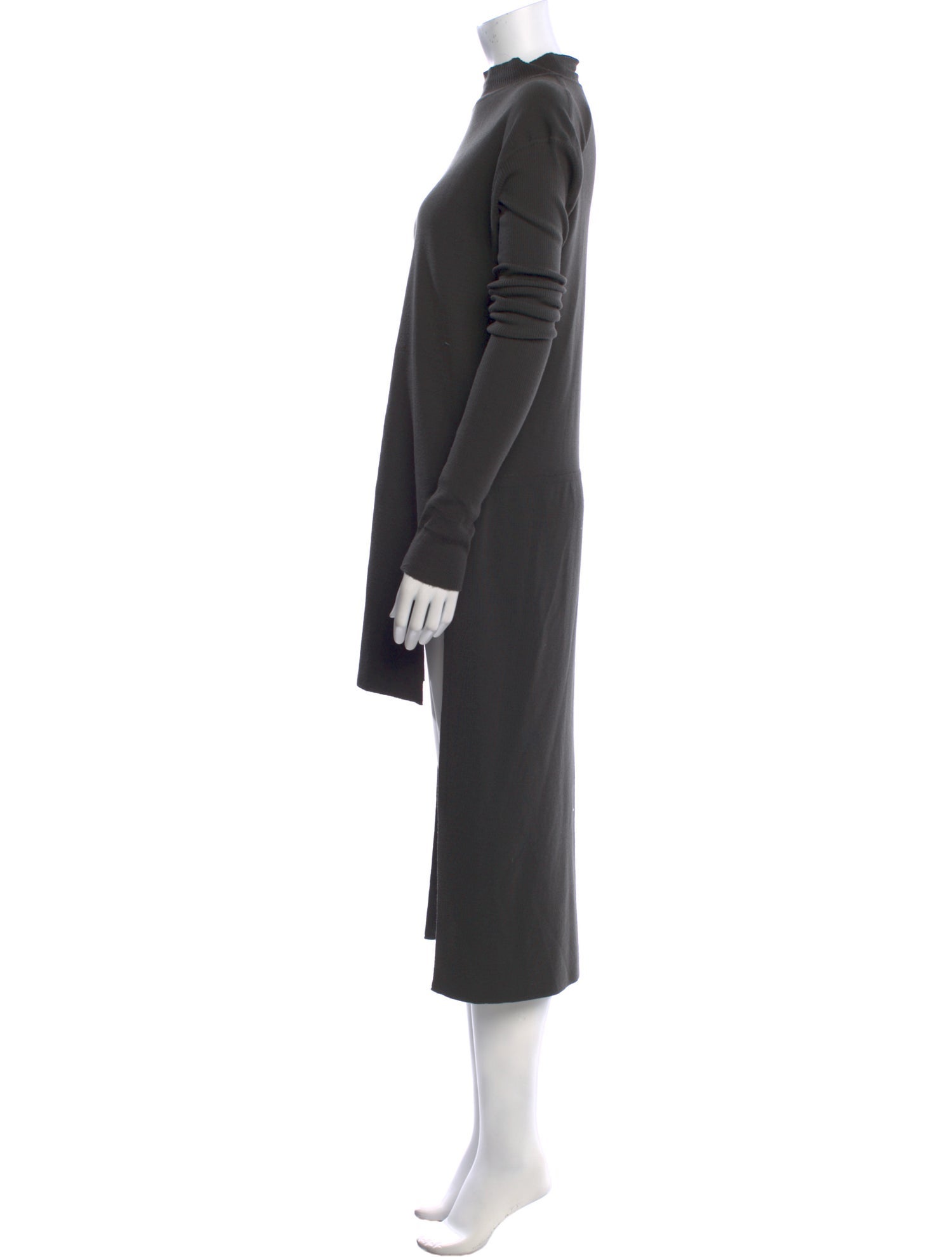 Rick Owens Virgin Wool Long Dress