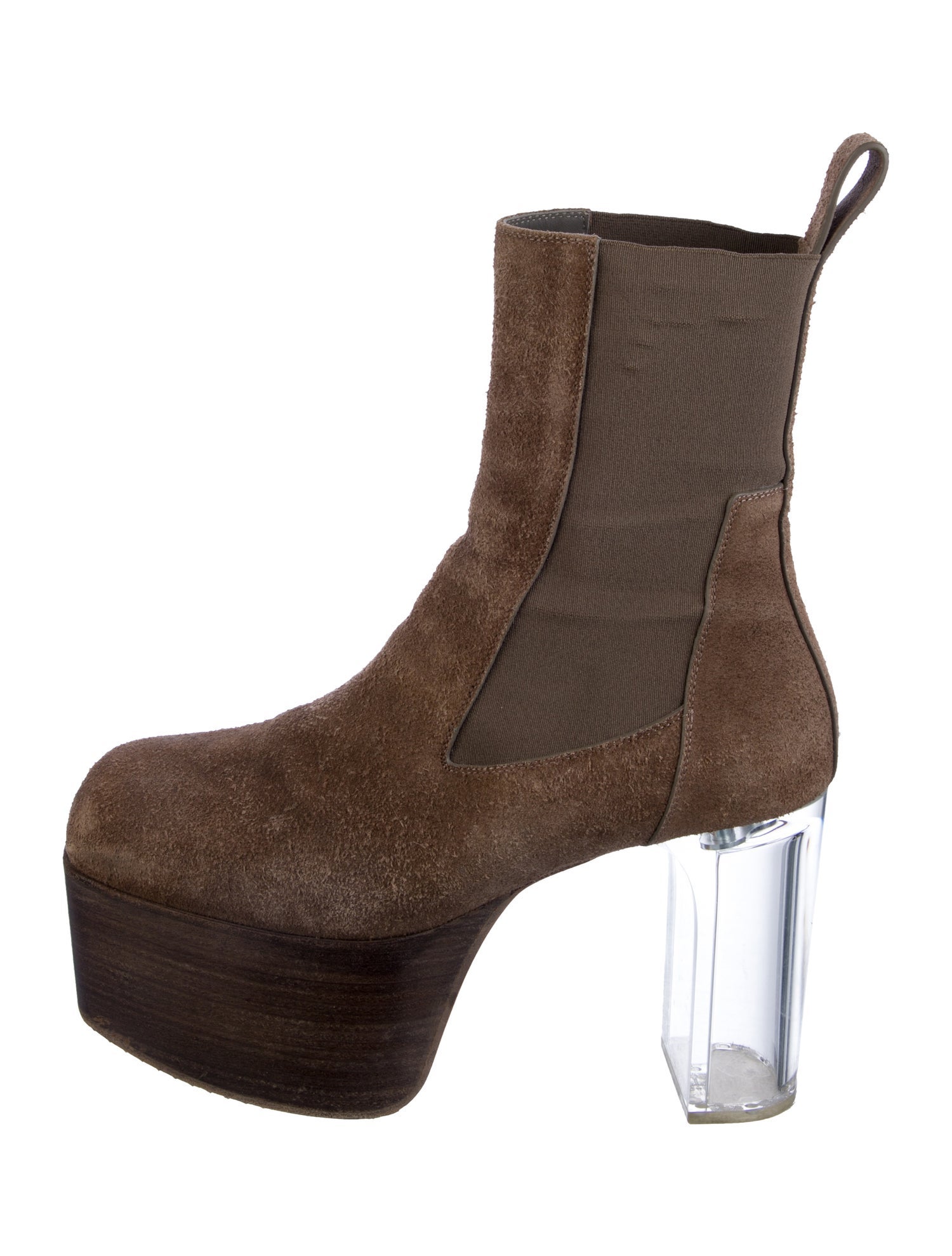 Rick Owens Suede Chelsea Boots