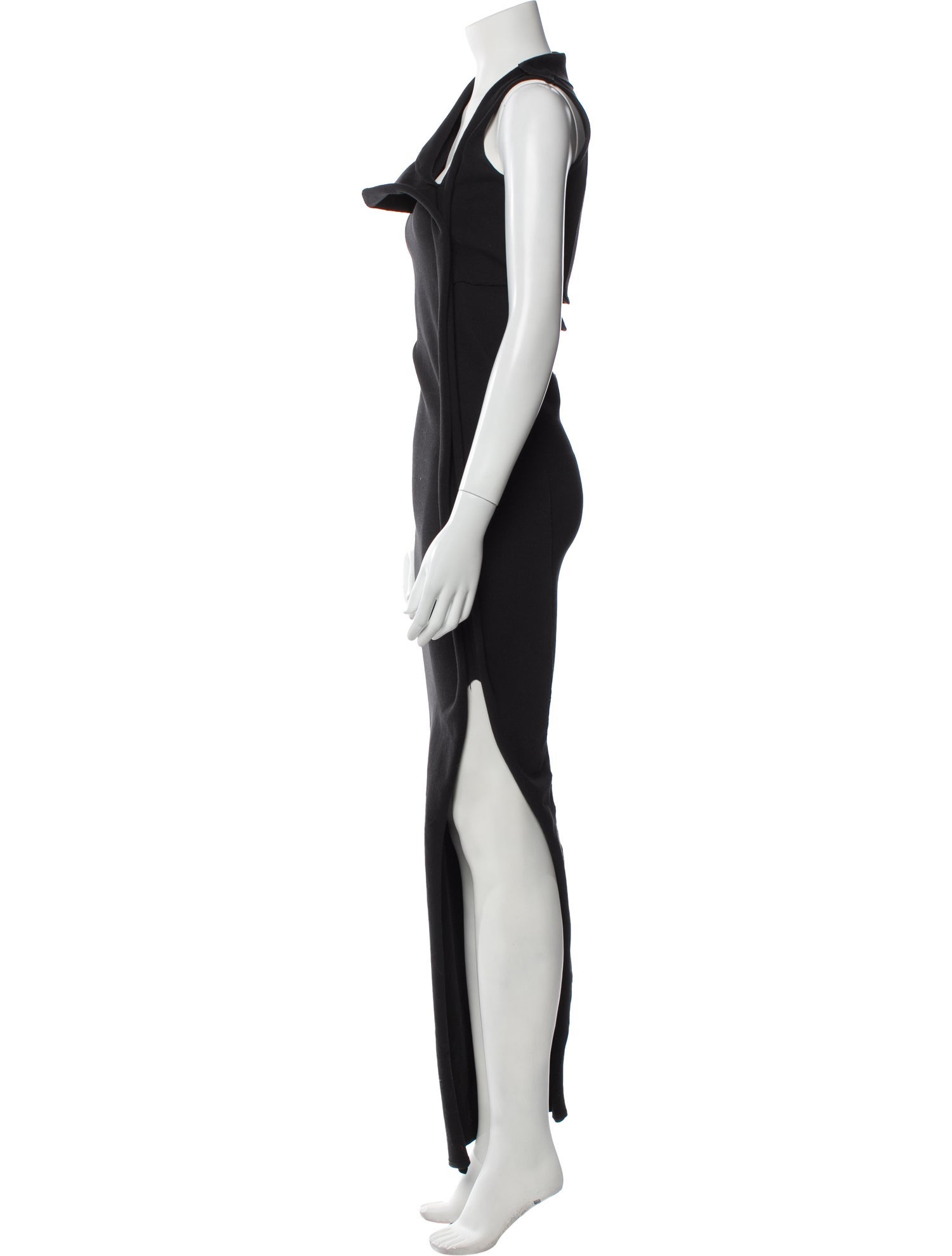 Rick Owens Cowl Neck Long Dress
