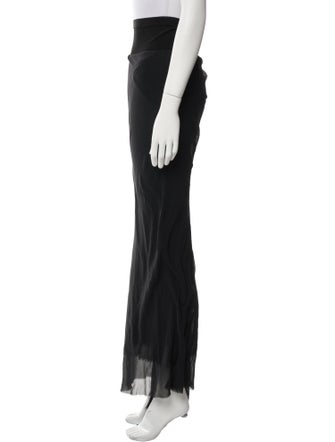 Rick Owens Silk Long Skirt