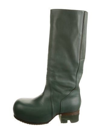 Rick Owens Leather Riding Boots