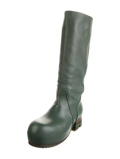 Rick Owens Leather Riding Boots