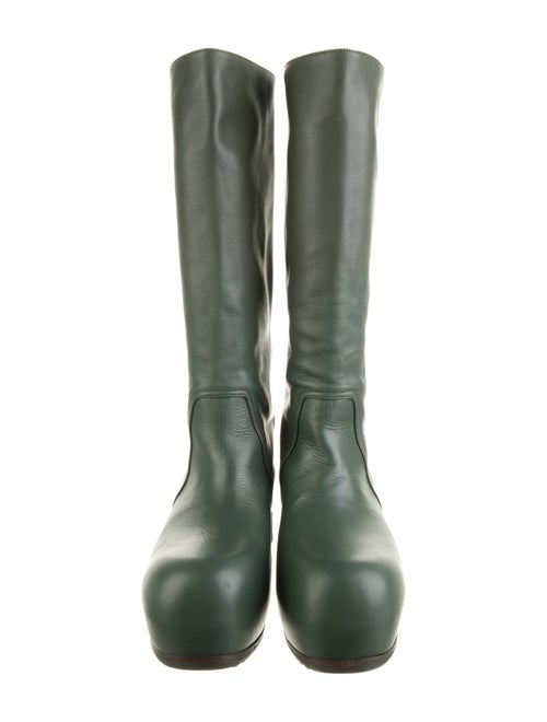 Rick Owens Leather Riding Boots