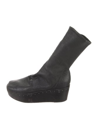 Rick Owens Leather Sock Boots