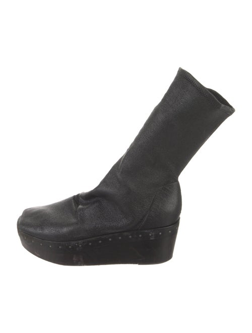 Rick Owens Leather Sock Boots