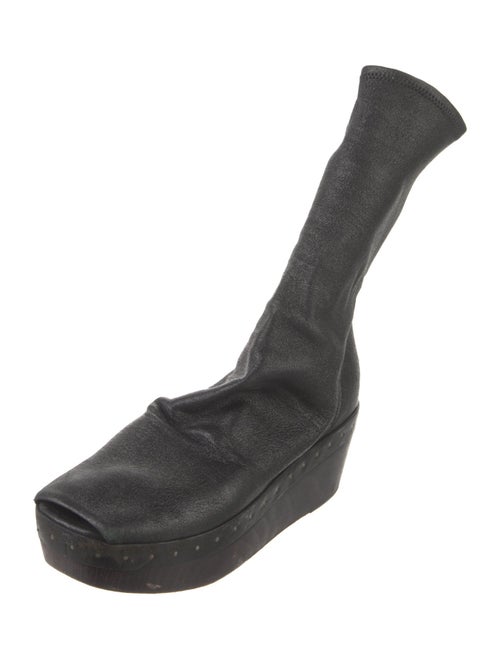 Rick Owens Leather Sock Boots