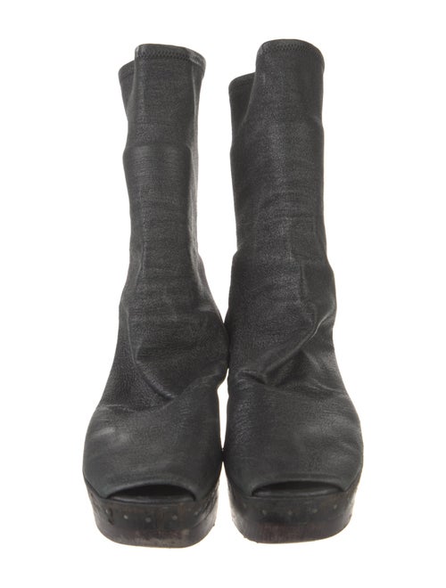 Rick Owens Leather Sock Boots