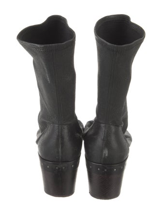 Rick Owens Leather Sock Boots